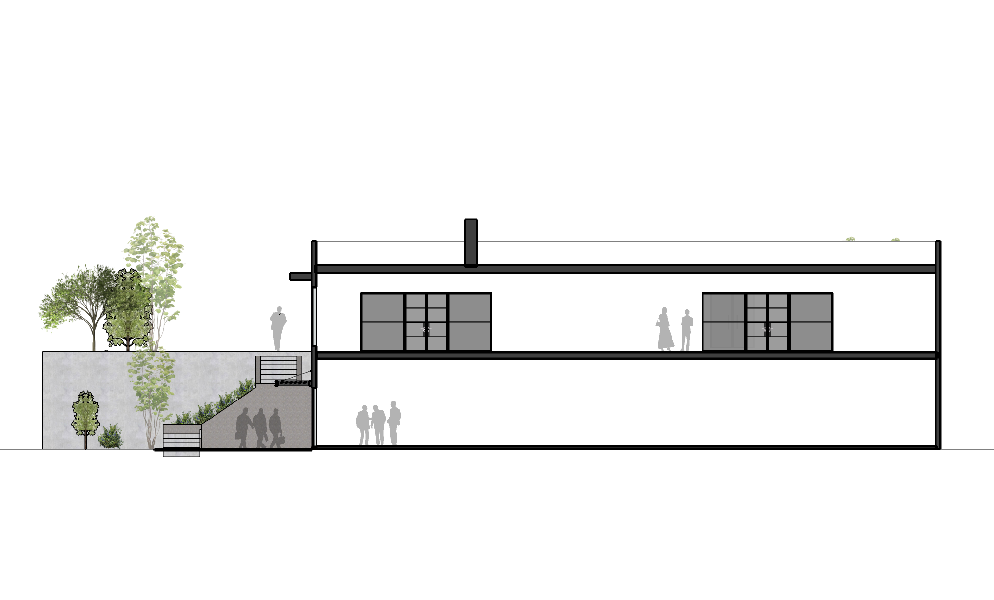Weeping Willow image 6: Building section